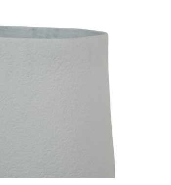 Set Due Vasi in Ossido di Magnesio Bianco, per Interni ed Esterni