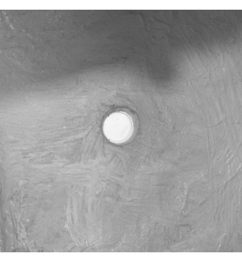 Set Due Vasi Rettangolari Bianco in Ossido di Magnesio, per Interno ed Esterno