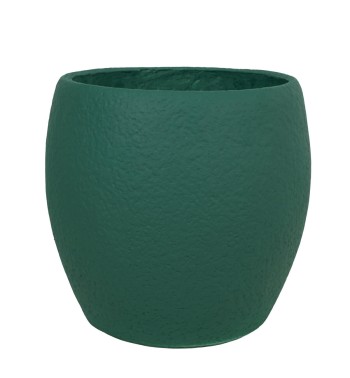 Set Tre Vasi in Ossido di Magnesio Verde, per Interni ed Esterni