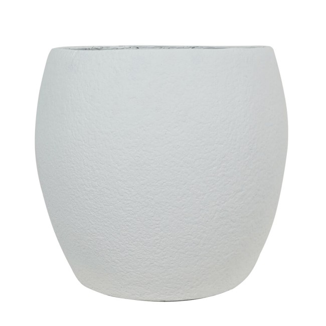 Set Tre Vasi in Ossido di Magnesio Bianco, per Interni ed Esterni