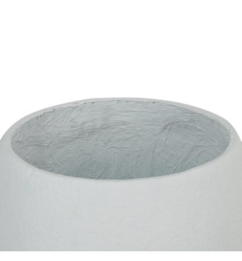 Set Tre Vasi in Ossido di Magnesio Bianco, per Interni ed Esterni