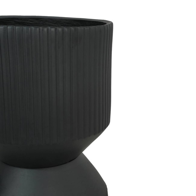 Set Due Vasi in Ossido di Magnesio Nero, Uso Interno ed Esterno