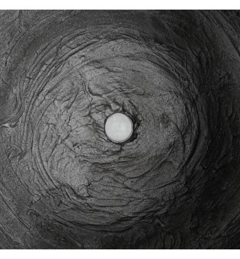 Set Due Vasi in Ossido di Magnesio Nero, Uso Interno ed Esterno