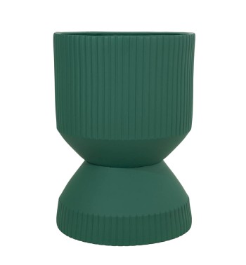 Set Due Vasi in Ossido di Magnesio Verde, per Interni ed Esterni