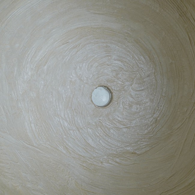 Set Due Vasi in Ossido di Magnesio Taupe, per Uso Interno ed Esterno