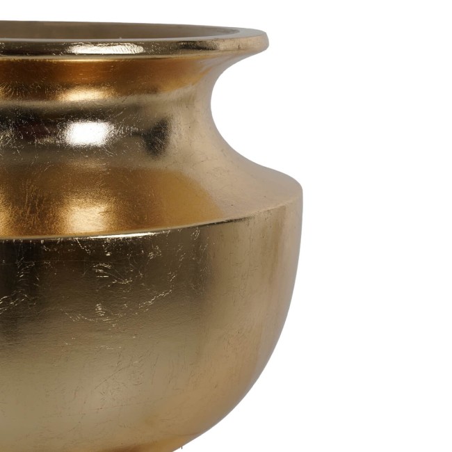 Vaso in Vetroresina Oro, Eleganza Vintage per Interni ed Esterni