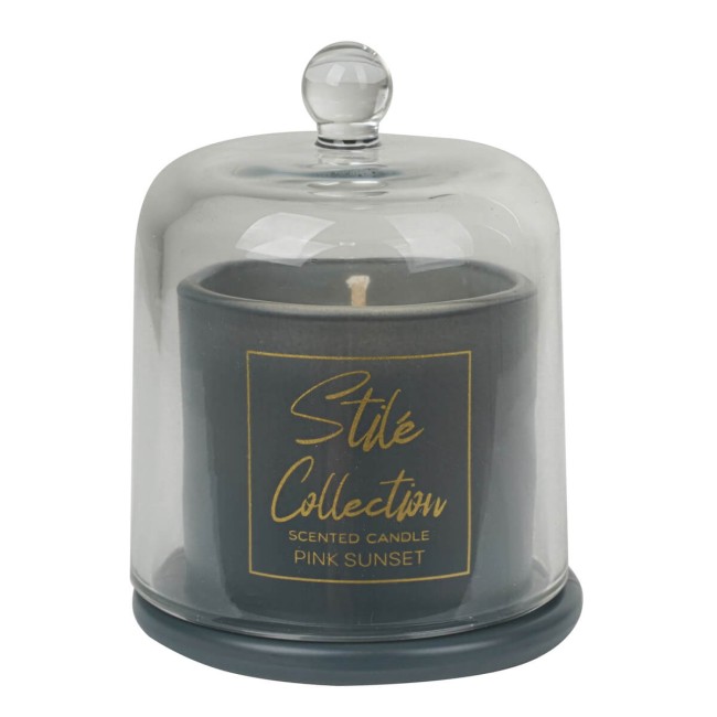 Candela Profumata con Cloche in Vetro Sunset