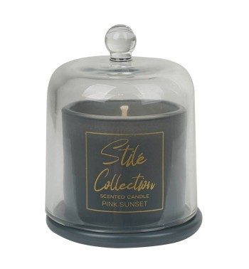 Candela Profumata con Cloche in Vetro Sunset