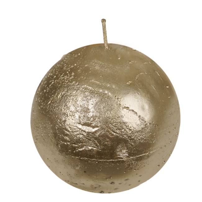 Candela Profumata a Sfera Oro D.8 cm