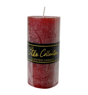 Candela Profumata Bordeaux D.7xH.15 cm