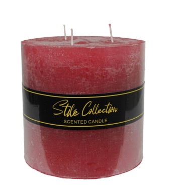 Candela Profumata Rossa 15x15 cm