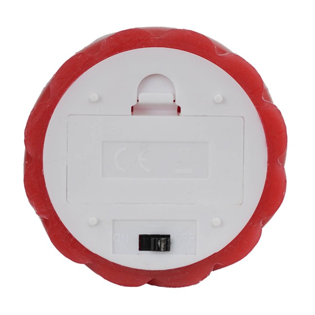 Candela Led in Cera Rossa