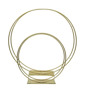 Set 2 Strutture Multifunzionali Tonde Oro Set 2 Strutture Multifunzionali Tonde Oro