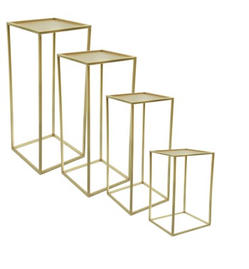 Set 4 Strutture da Supporto in Metallo Oro Set 4 Strutture da Supporto in Metallo Oro