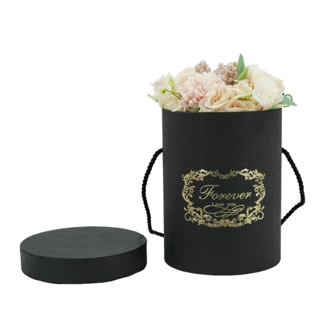 Flower Box Scatola per Fiori Nera D.14 cm