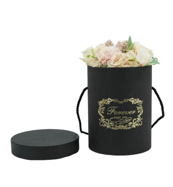 Flower Box Scatola per Fiori Nera D.14 cm