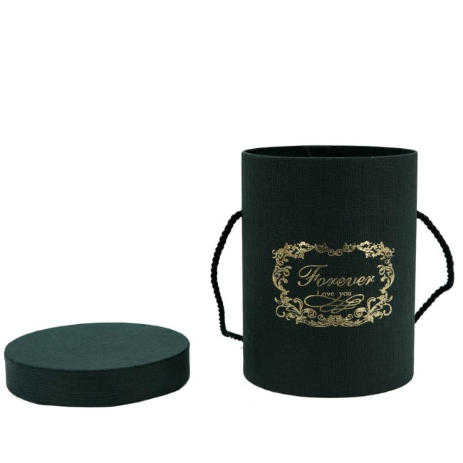 Flower Box Scatola per Fiori Nera D.14 cm