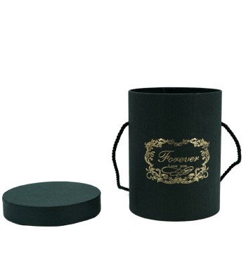 Flower Box Scatola per Fiori Nera D.14 cm