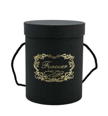 Flower Box Scatola per Fiori Nera D.14 cm