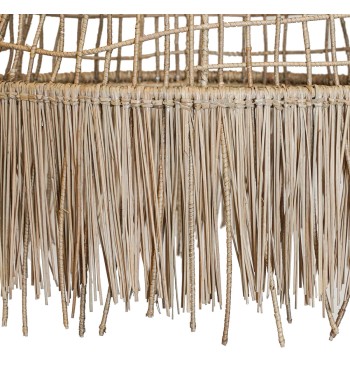 Paralume in Intreccio di Pandanus Naturale