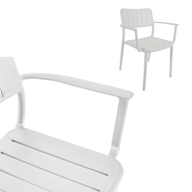 Set Tavolo da Esterno in Polietilene con 6 Sedie - Firenze