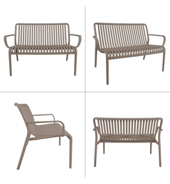 Set Divano da Giardino in Polietilene 4 Colori - Venezia Set Divano da Giardino in Polietilene 4 Colori - Venezia