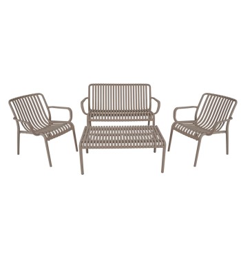 Set Divano da Giardino in Polietilene 4 Colori - Venezia Set Divano da Giardino in Polietilene 4 Colori - Venezia