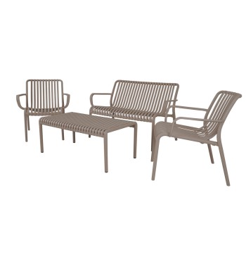 Set Divano da Giardino in Polietilene 4 Colori - Venezia Set Divano da Giardino in Polietilene 4 Colori - Venezia