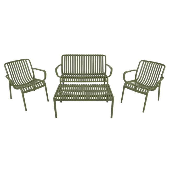 Set Divano da Giardino in Polietilene 4 Colori - Venezia