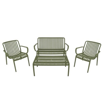 Set Divano da Giardino in Polietilene 4 Colori - Venezia Set Divano da Giardino in Polietilene 4 Colori - Venezia