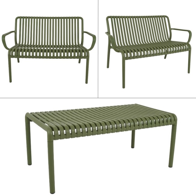 Set Divano da Giardino in Polietilene 4 Colori - Venezia