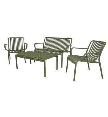 Set Divano da Giardino in Polietilene 4 Colori - Venezia Set Divano da Giardino in Polietilene 4 Colori - Venezia