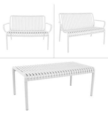 Set Divano da Giardino in Polietilene 4 Colori - Venezia Set Divano da Giardino in Polietilene 4 Colori - Venezia