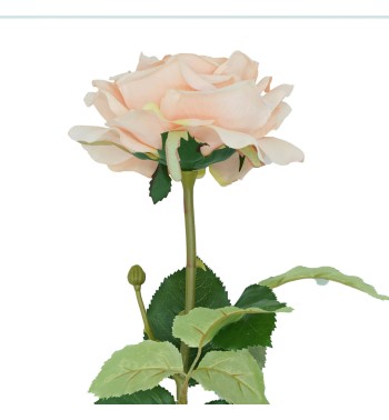 Rosa con Stelo e Foglie Artificiale H.70 cm Rosa con Stelo e Foglie Artificiale H.70 cm