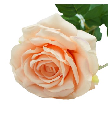 Rosa con Stelo e Foglie Artificiale H.70 cm Rosa con Stelo e Foglie Artificiale H.70 cm