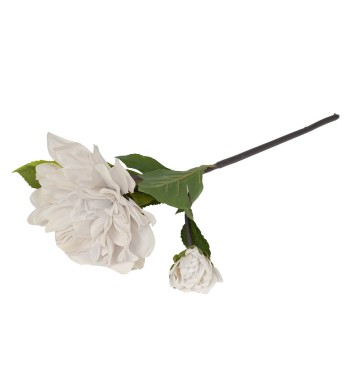 Dalia con Stelo e Foglie H.55 cm