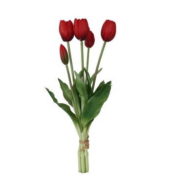 Fascio di 5 Tulipani H.39 cm