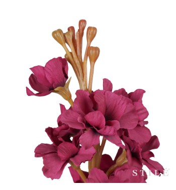 Viola a Ciocche Artificiale H.65 cm