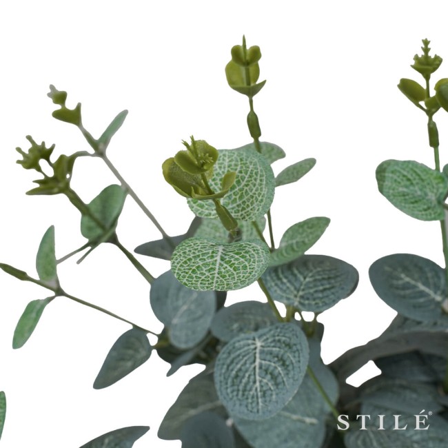 Ramo con Foglie Verdi Artificiale H.50 cm