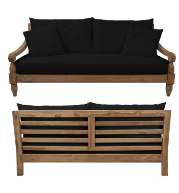 Set Divano da Giardino in Teak, 2 Colori - Jakarta Set Divano da Giardino in Teak, 2 Colori - Jakarta