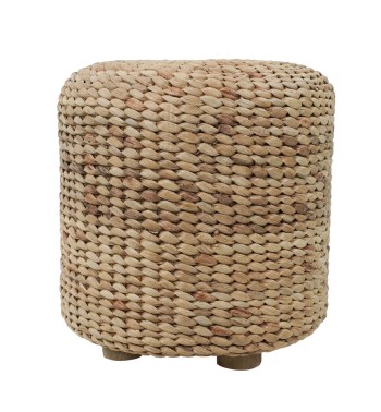 Pouf in Giacinto d’Acqua Intrecciato H.37 cm