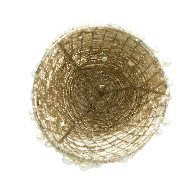 Alberello Natalizio Oro con Perline