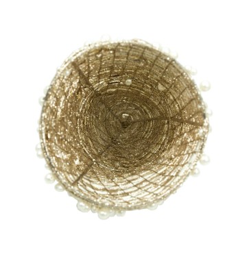 Alberello Natalizio Oro con Perline