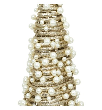 Alberello Natalizio Oro con Perline