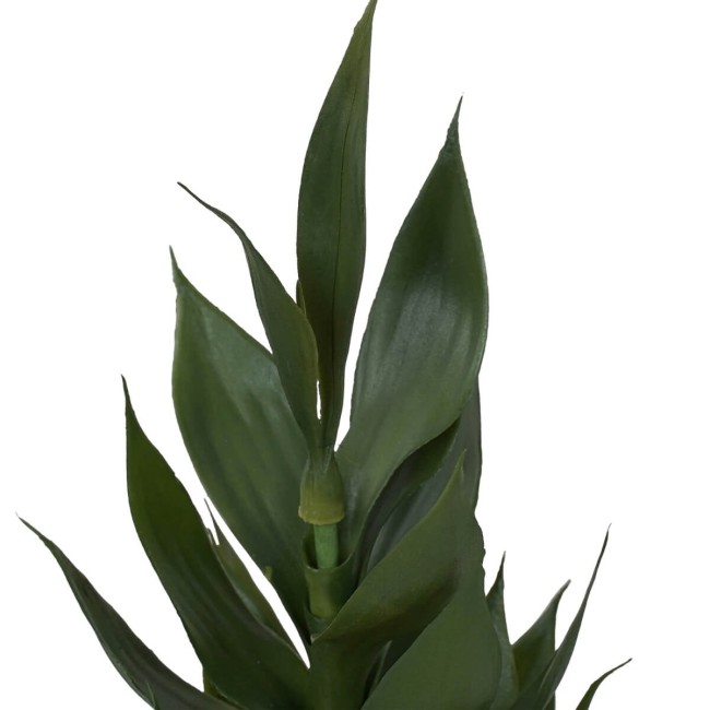 Pianta Dracaena Artificiale in Vaso Bianco 2 Misure