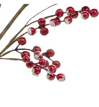 Pick Natalizio di Bacche Rosse H.80 cm Pick Natalizio di Bacche Rosse H.80 cm