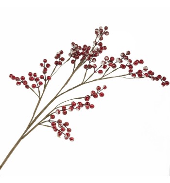 Pick Natalizio di Bacche Rosse H.80 cm Pick Natalizio di Bacche Rosse H.80 cm