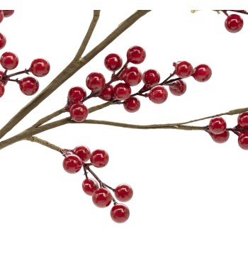 Pick Natalizio di Bacche Rosse H.80 cm Pick Natalizio di Bacche Rosse H.80 cm
