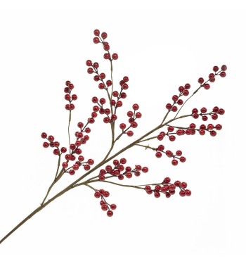 Pick Natalizio di Bacche Rosse H.80 cm Pick Natalizio di Bacche Rosse H.80 cm