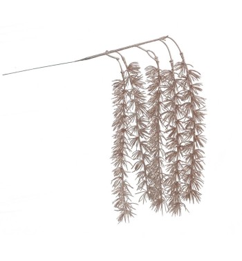 Ramo Natalizio con Aghi Metallizzato L.68 cm 2 Colori